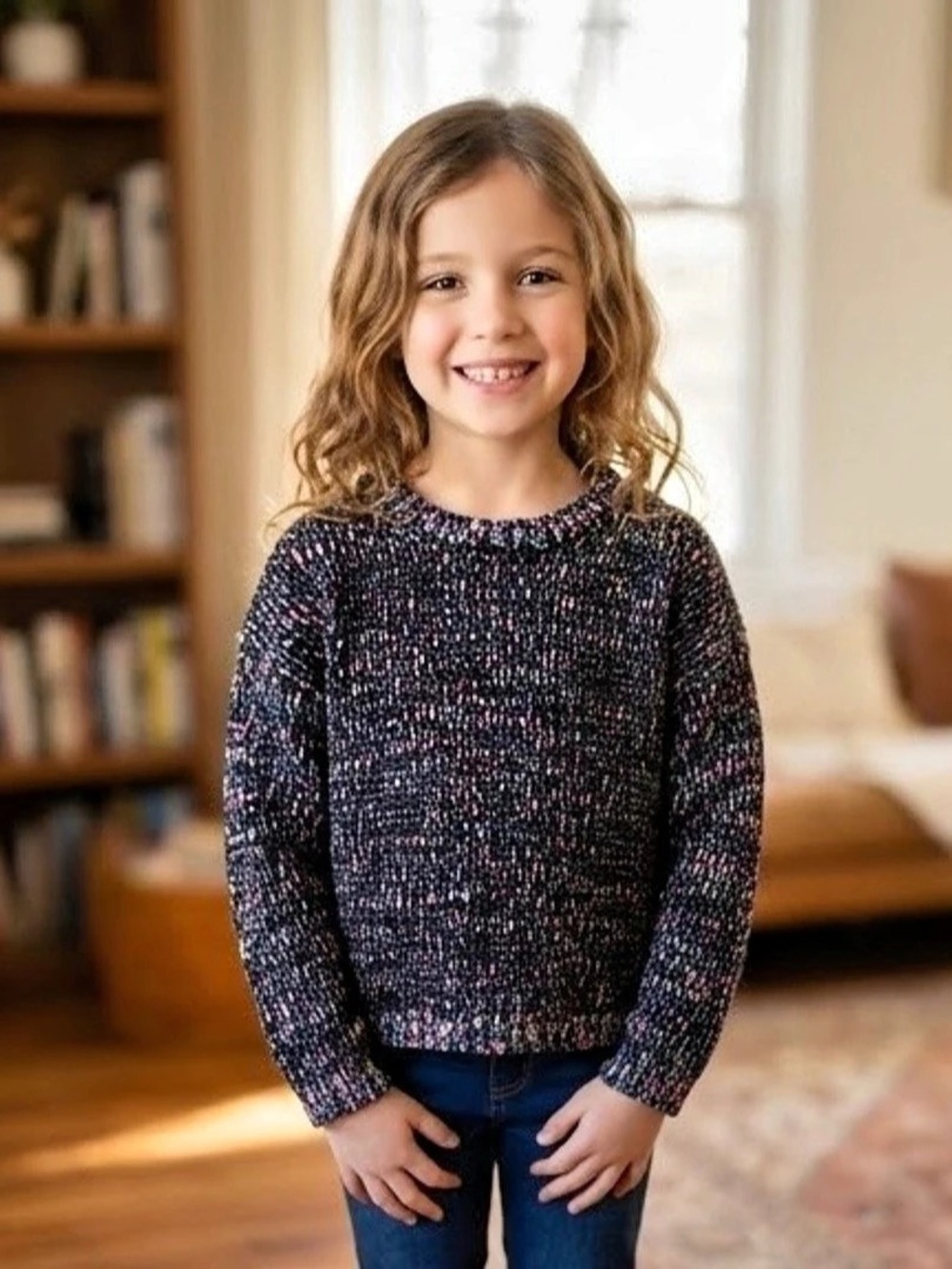 Justice Girls Size Medium Multicolor Sweater